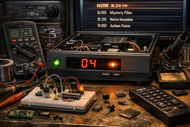 TBX — a home television broadcast station built on Raspberry Pi 5 with real channels, a live schedule, and a hidden game console